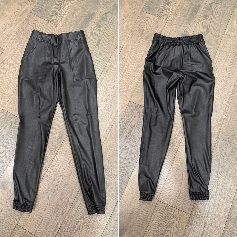 SPANX | Faux Leather Joggers | Size Small